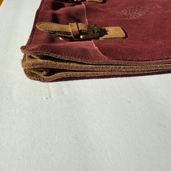 Mulberry Suede Leather Messenger Bag - Picture 12 of 12